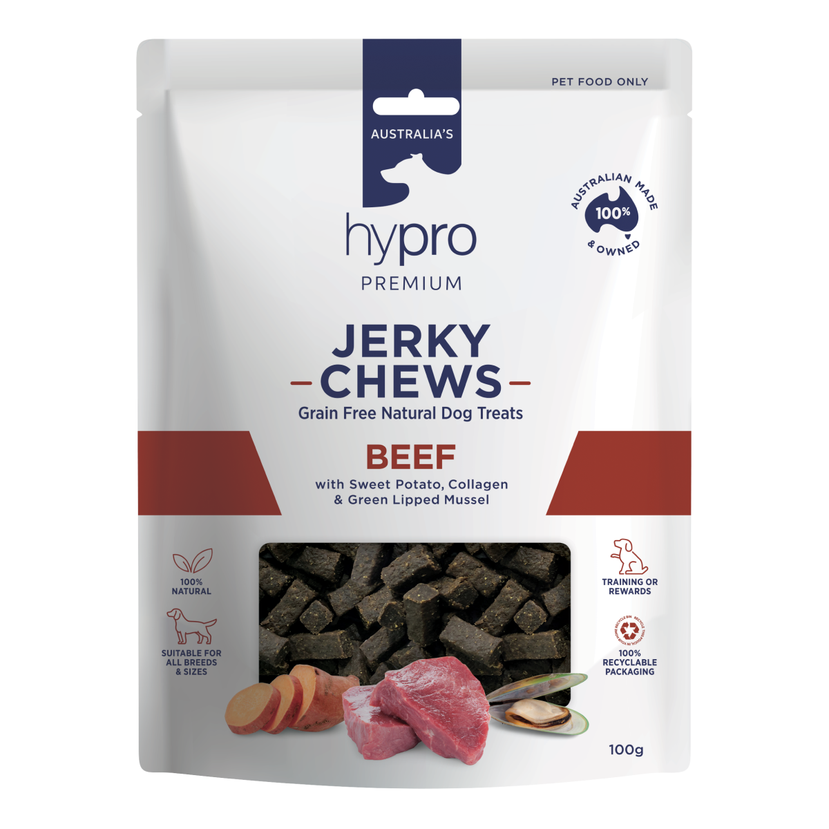 Hypro Premium Jerky Chews Beef Dog Treats