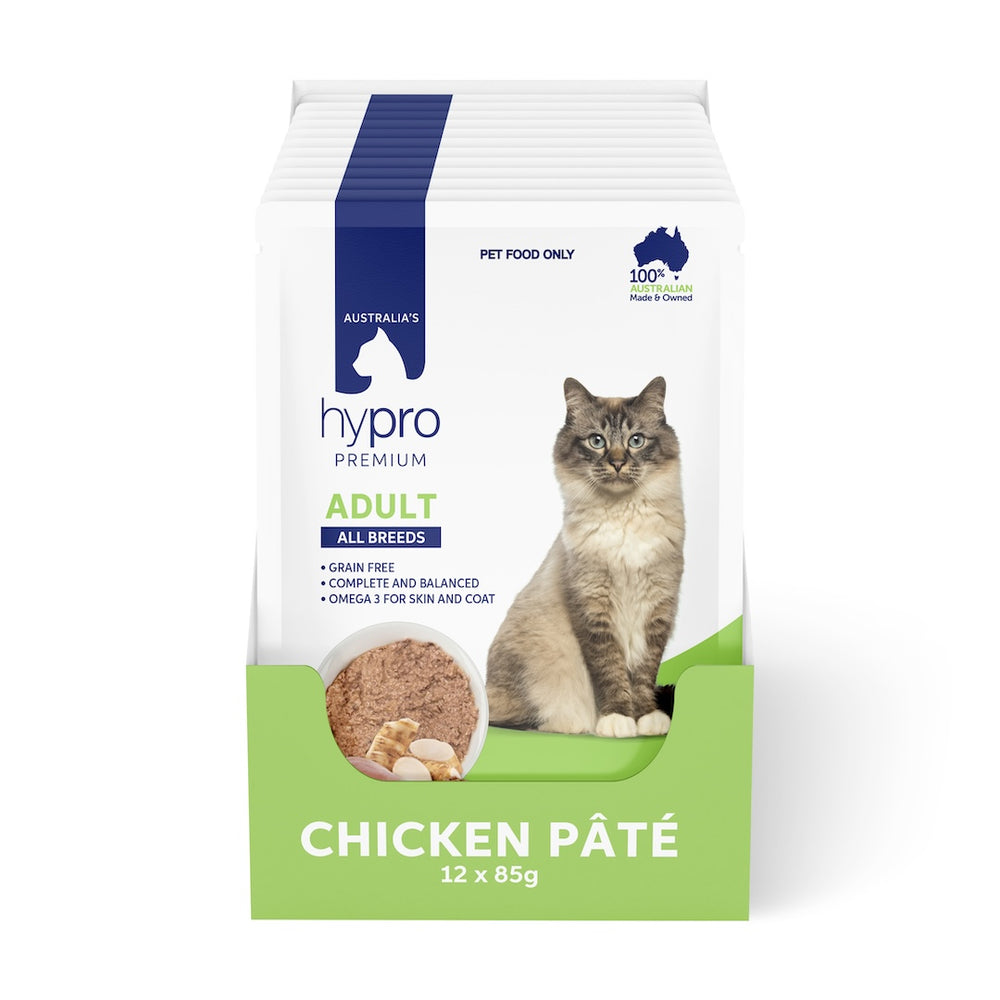 Hypro Premium Grain Free Chicken Pâté 12 Pack - Adult Cat