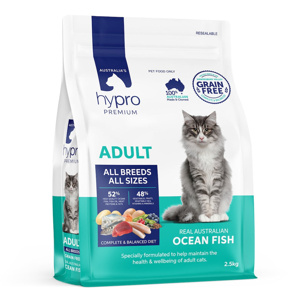 Hypro Premium Grain Free Ocean Fish Kibble - Adult Cat – Paw Pantry