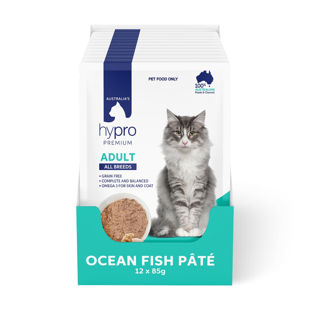 Hypro Premium Grain Free Ocean Fish Pâté 12 Pack - Adult Cat