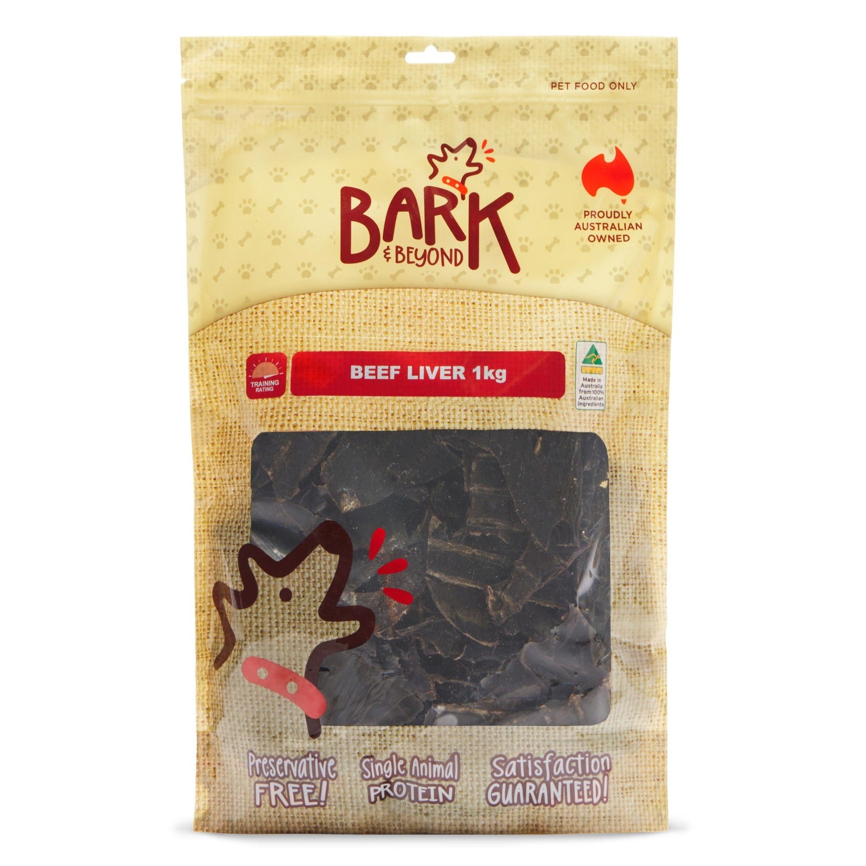 Bark & Beyond Beef Liver 1kg